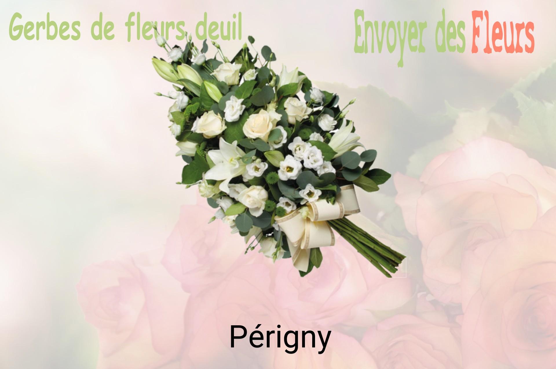 Gerbe de fleurs de deuil livrée à Périgny